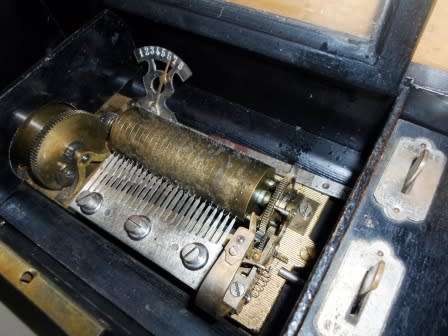 RARE!! 19TH CENTURY SWISS 8 TUNE MUSIC BOX 375mm VALUE R6500 WOW!!