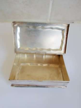 STUNNING!! BOOK FORM SILVER PLATED TRINKET BOX WOW!!