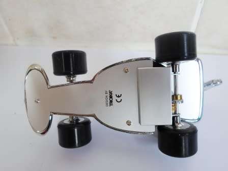 F1 FANS!! BOXED TROIKA WIND UP F1 CAR DESK PIECE DESIGNED BY HAUKE MURKEN & SVEN HANSEN WORKING!!