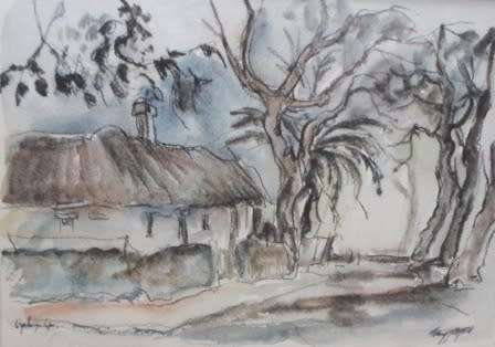 RARE!! TONY GROGAN "WYNBERG CAPE"  WATERCOLOUR   280 X 200mm VALUE R3500 WOW
