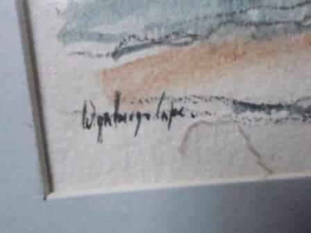 RARE!! TONY GROGAN "WYNBERG CAPE"  WATERCOLOUR   280 X 200mm VALUE R3500 WOW