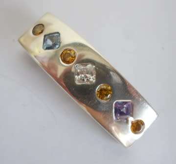 WOW!! HUGE STERLING SILVER PENDANT WITH STONES AMAZING DESIGN  25,0g WOW!!