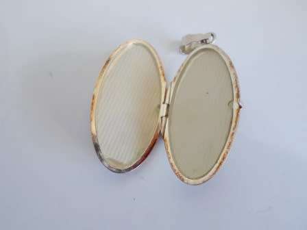 WOW!! LARGE VINTAGE STERLING SILVER LOCKET PENDANT  10,7g WOW!!