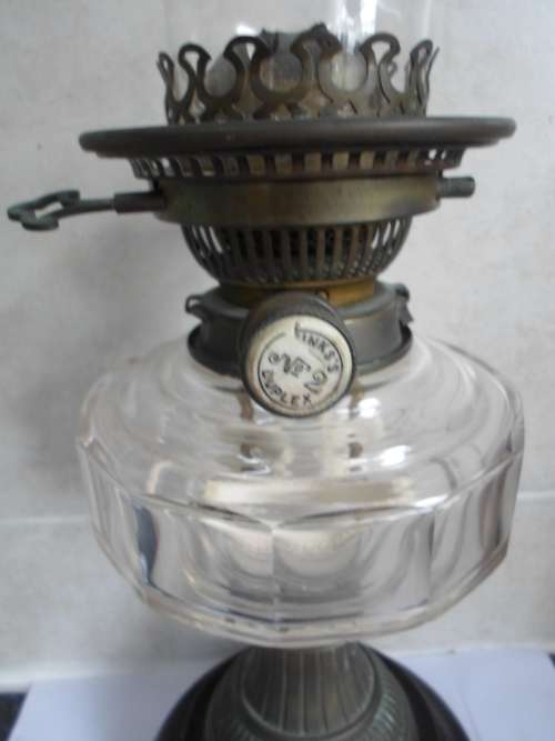 EXCEPTIONAL!! VICTORIAN HINKS and SONS DUPLEX GLASS and BRASS OIL LAMP VALUE R3000 WOW!!