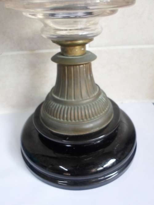 EXCEPTIONAL!! VICTORIAN HINKS and SONS DUPLEX GLASS and BRASS OIL LAMP VALUE R3000 WOW!!