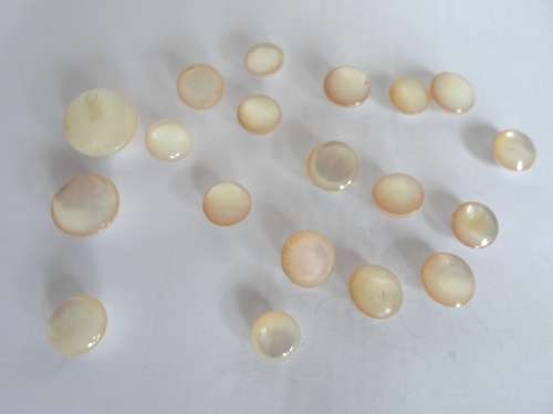 WOW!! COLLECTION OF 19 MABE PEARLS WOW!!