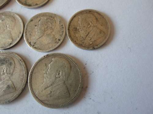 WOW!! 1893, 1895, 1896  KRUGER 3d, 6d and 1897 1 SHILLING COINS  20,6g  WOW!!