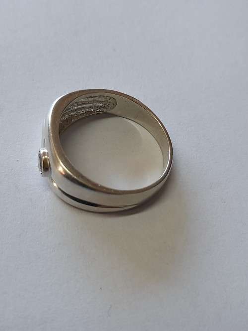 Awesome sterling silver cz mens ring 5,3g wow!! Wow!!