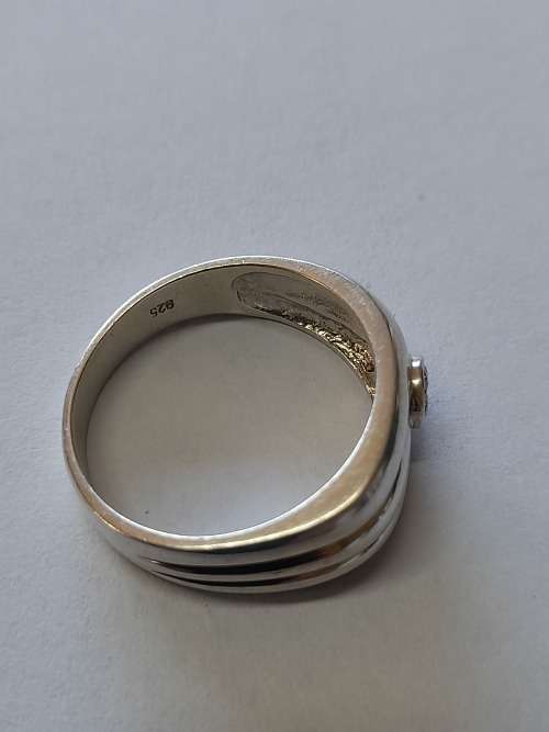 Awesome sterling silver cz mens ring 5,3g wow!! Wow!!