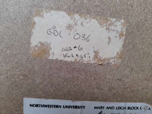 High Value!! Zwelethu Mthethwa `ABANDONED` mixed media dated 89   530 x 430mm Value R15000