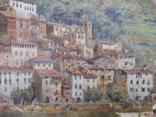 Magnificent!! Large Gottfried Arnegger italian scene oil on canvas Value R12000 wow!!
