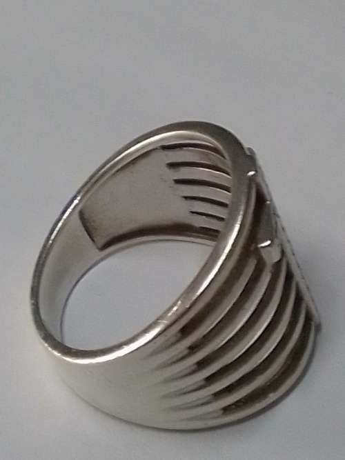 Amazing sterling silver cz cross ring 6g wow!!