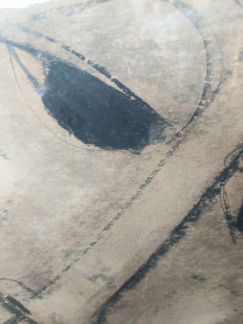 Increadible!! Large Ben Macala mixed media on card dated 74 value R5500