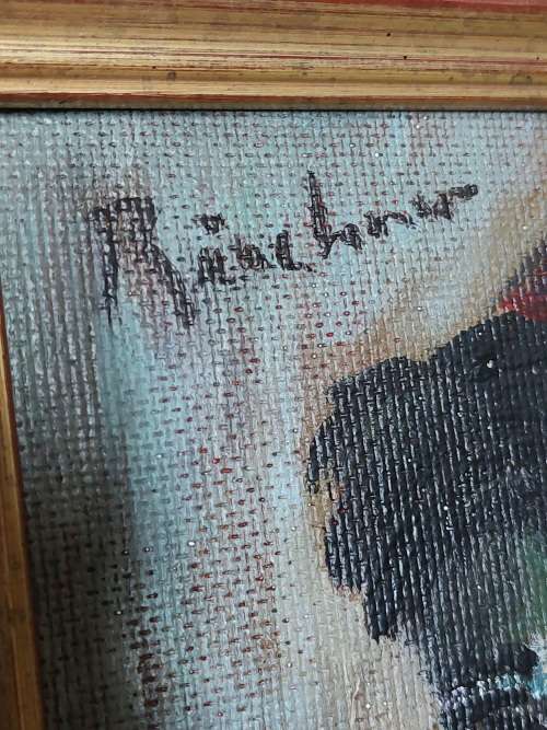 Amazing Carl Buchner oil on board 260 x 190mm value R15000