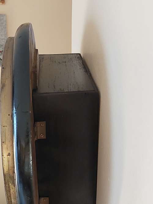 Rare!! antique england station clock with arabic numerals working!! What a find!!