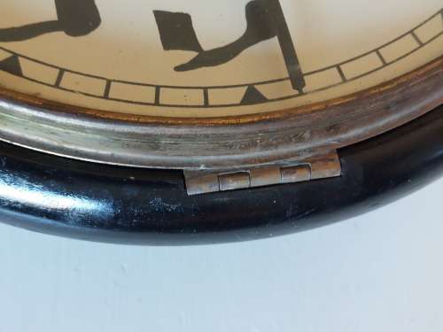 Rare!! antique england station clock with arabic numerals working!! What a find!!