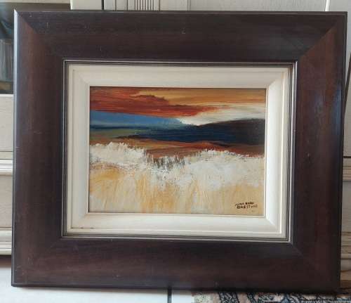 Amazing Fiona Ewan Rowett lanscape oil on board 360 x 260mm value R3500