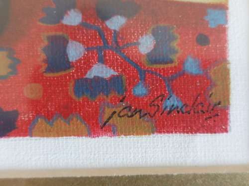 Magnificent!! Jan Sinclair oil on canvas board 200 x 100mm Value R1800