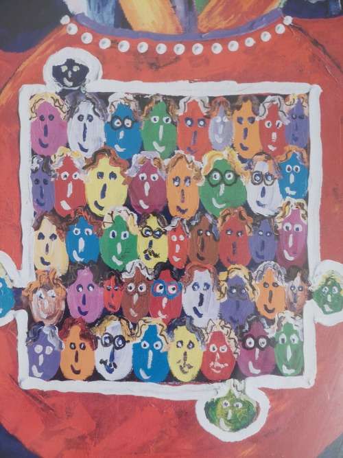 Wow!! Signed 2008 Porchie calander print 520 x 470mm  Wow!!