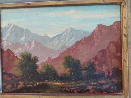 Amazing!! Johan Greeff oil on board 370 x 270mm value R1500