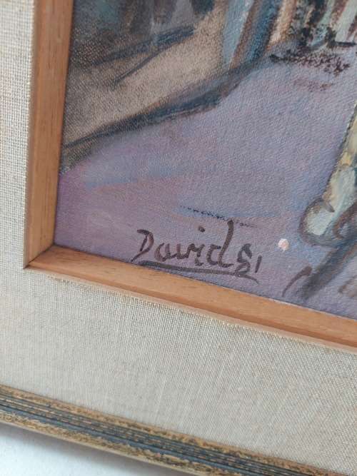 Amazing David Allen Hanover str D6 oil on canvas on board 600 x 500mm Value R3500