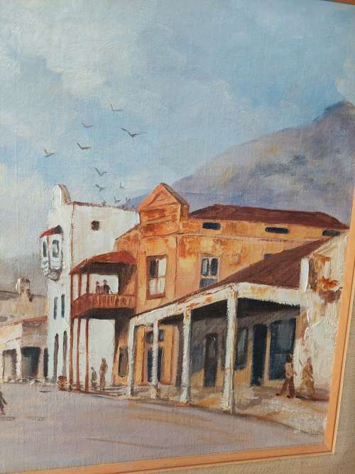 Amazing David Allen Hanover str D6 oil on canvas on board 600 x 500mm Value R3500