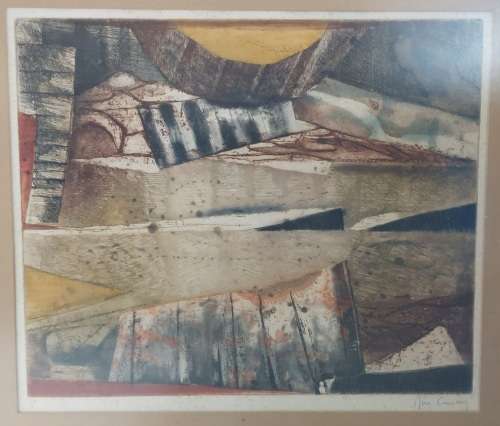 Wow!! Rene Carcan coloured etching E.A 590 x 490mm Value R6500