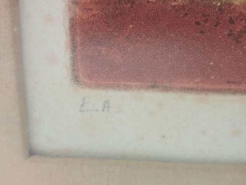 Wow!! Rene Carcan coloured etching E.A 590 x 490mm Value R6500