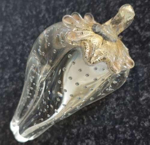Stunning vintage murano glass paperweight circa 1960`s wow!!