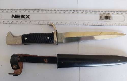 Rare post WW2 German Rehwappen solingen scout youth dagger What a find!!