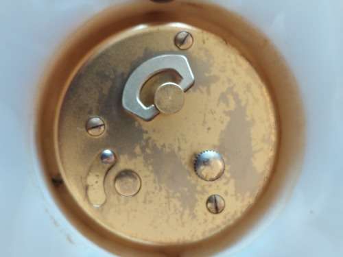 Stunning vintage swiss Elsinor 8 day marble & gilt metal clock Value R1250