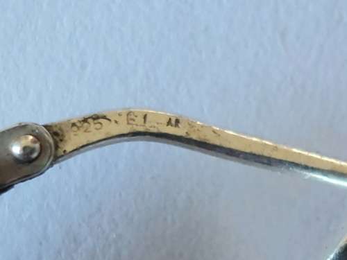 Amazing sterling silver double half hoop earrings 5,9g wow!!