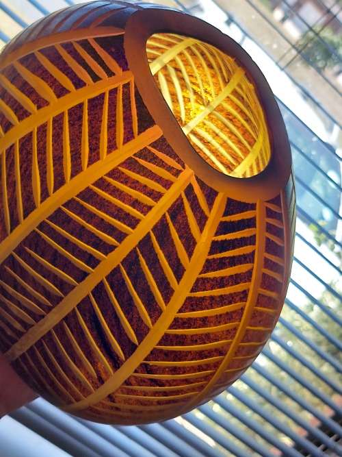 Amazing Large hand blown layered cut glass vase wow!!