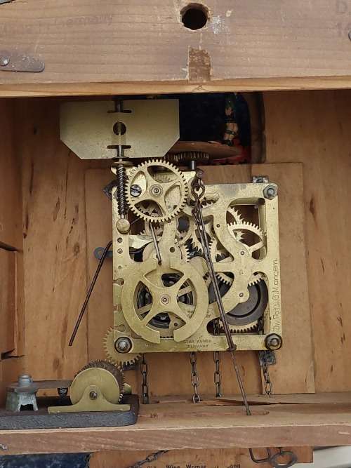 Awesome vintage black forrest Kunec musical clock 100% working!!