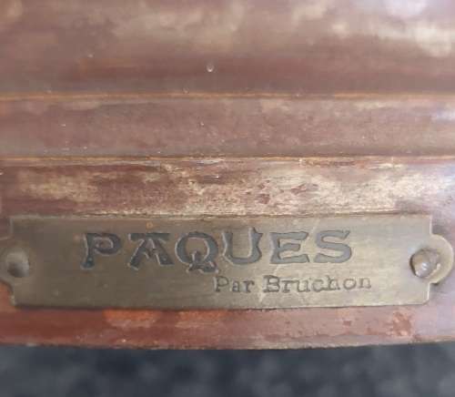 Magnificent antique Emile Bruchon cold painted spelter figure Value R3500