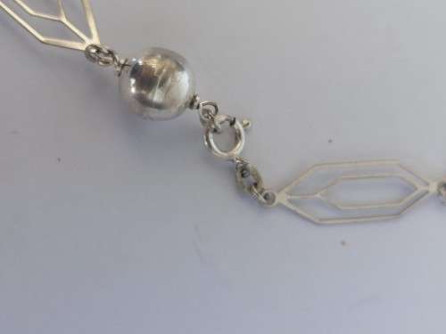 Rare!! Vintage 800 silver extra length necklace with increadible design 25,0g