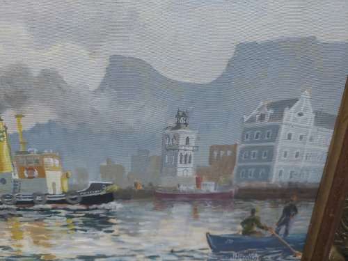 Rare! J.M. English oil on board `Steam tug Alwyn Vincent` 450 x 350mm Value R2000