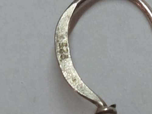 Amazing vintage sterling silver crescent moon earrings 5,2g wow!!