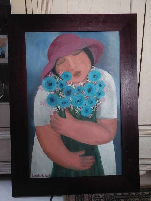 Stunning Christa de Kock acrylic on board 600 x 400mm Value R2500