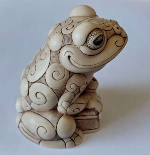 Rare!! John Biccard Phileas frog figurine wow!!