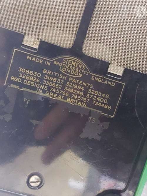 Extremely Rare!! 1930 Green `SA` Siemens King Pyramid phone Value R12000