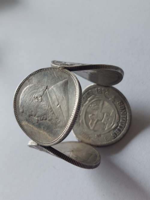 Rare!! Boer war P.O.W kruger 2 shilling silver coin napkin ring 45g Value R3500