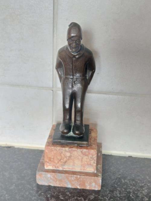 Wow!! Antique Dutch bronze signed J.V. circa 1900