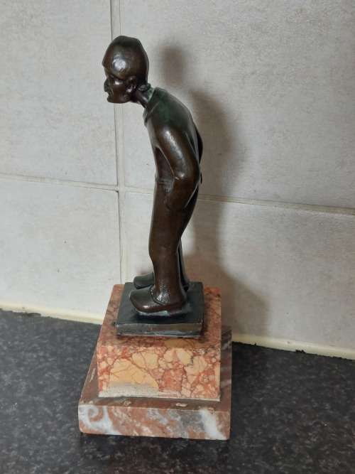 Wow!! Antique Dutch bronze signed J.V. circa 1900