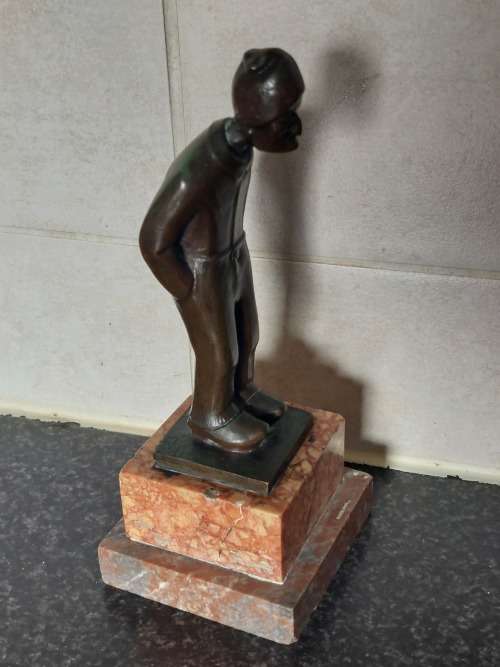 Wow!! Antique Dutch bronze signed J.V. circa 1900