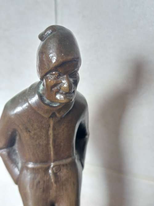 Wow!! Antique Dutch bronze signed J.V. circa 1900