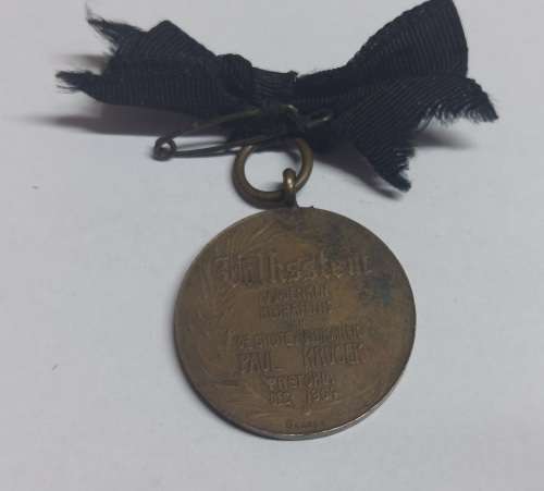 Rare!! 1904 Paul Kruger begrafnis medallion Wow!!