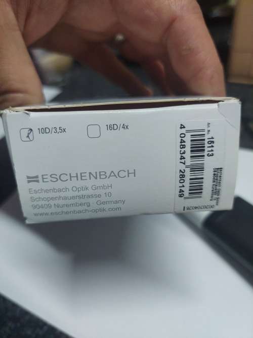 Wow!! ESCHENBACH Mobilux 15113 10D 3.5 x magnifying glass Value R2500