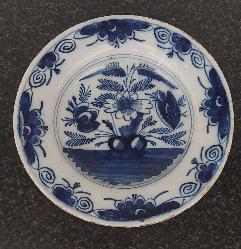 Rare!! 18th century Delft plate circa 1780`s Value R3500