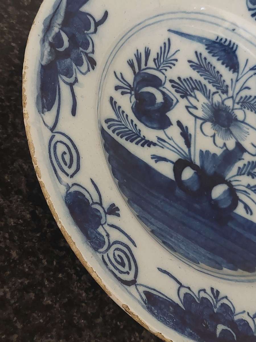 Rare!! 18th century Delft plate circa 1780`s Value R3500
